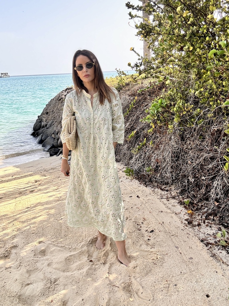 Cover-up beige/lime